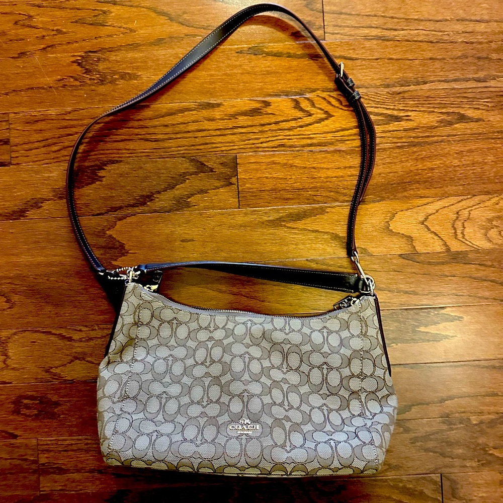 Coach East/West Celeste Hobo Signature Bag No. E1757-F58284 EUC